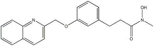 3-[3-(2-Quinolinylmethoxy)phenyl]propanehydroxamic acid methyl ester