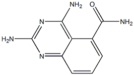 2,4-ジアミノキナゾリン-5-カルボアミド 化学構造式