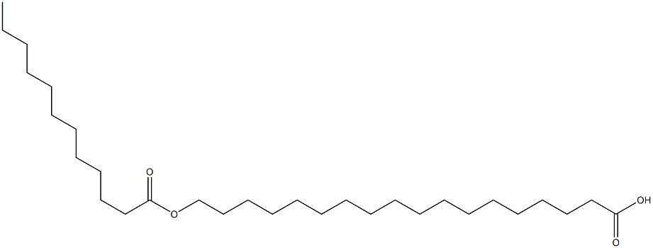 18-ラウロイルオキシステアリン酸 化学構造式