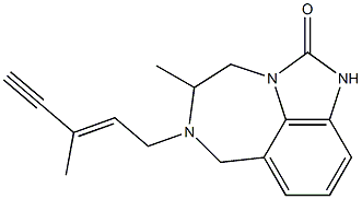 4,5,6,7-Tetrahydro-5-methyl-6-[(E)-3-methyl-2-penten-4-ynyl]imidazo[4,5,1-jk][1,4]benzodiazepin-2(1H)-one