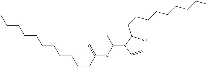 1-(1-ラウロイルアミノエチル)-2-ノニル-4-イミダゾリン 化学構造式