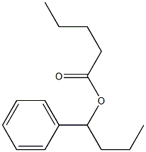 Pentanoic acid 1-phenylbutyl ester Structure
