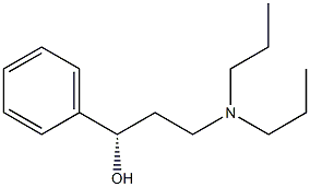 (1S)-3-(ジプロピルアミノ)-1-フェニルプロパン-1-オール 化学構造式