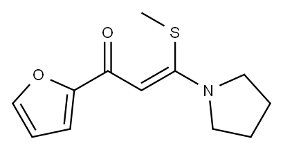 (Z)-3-(Methylthio)-3-(pyrrolidin-1-yl)-1-(2-furanyl)-2-propen-1-one
