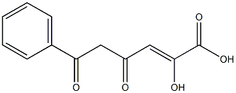 (2Z)-2-ヒドロキシ-4,6-ジオキソ-6-フェニル-2-ヘキセン酸 化学構造式