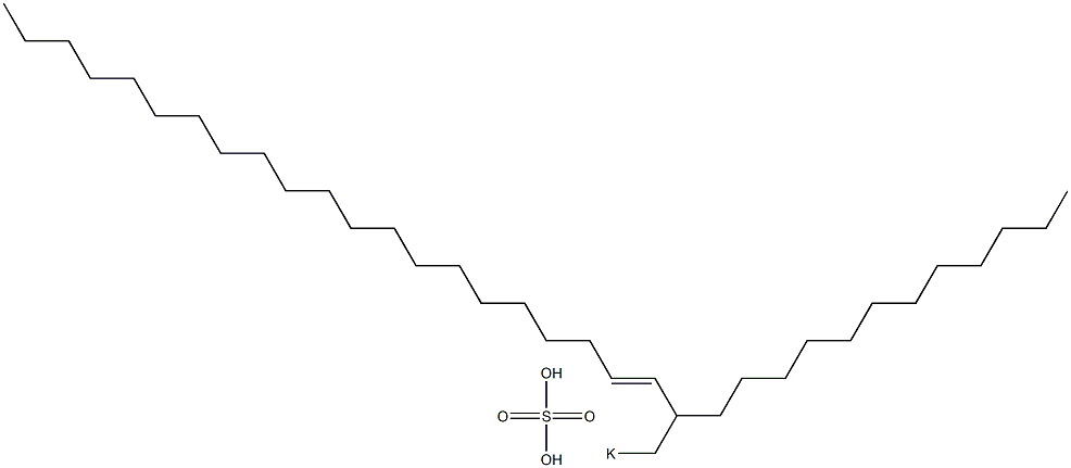 Sulfuric acid 2-dodecyl-3-tricosenyl=potassium ester salt