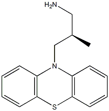(-)-10-[(R)-3-アミノ-2-メチルプロピル]-10H-フェノチアジン 化学構造式