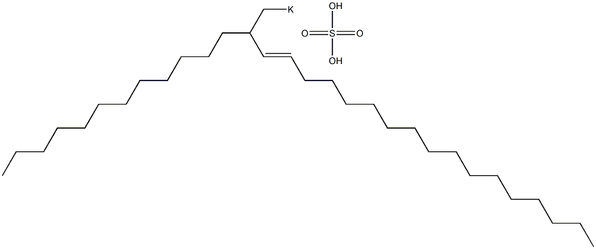 Sulfuric acid 2-dodecyl-3-nonadecenyl=potassium ester salt