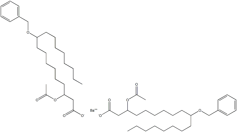 Bis(10-benzyloxy-3-acetyloxystearic acid)barium salt