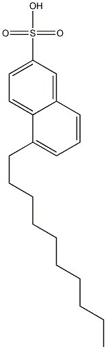 5-デシル-2-ナフタレンスルホン酸 化学構造式