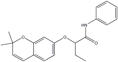 7-[1-[(Phenylamino)carbonyl]propyloxy]-2,2-dimethyl-2H-1-benzopyran