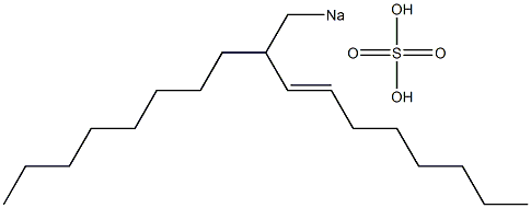 Sulfuric acid 2-octyl-3-decenyl=sodium ester salt