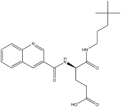 (R)-4-(3-Quinolinylcarbonylamino)-5-oxo-5-(4,4-dimethylpentylamino)valeric acid