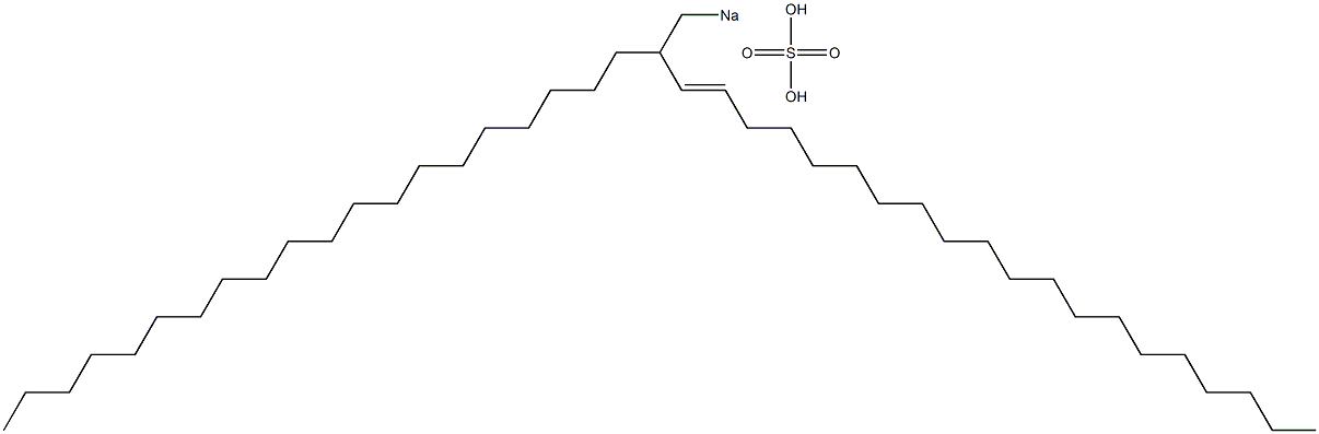 Sulfuric acid 2-icosyl-3-docosenyl=sodium ester salt