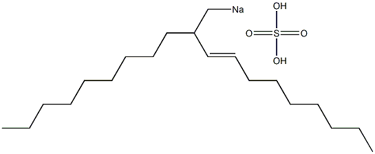 Sulfuric acid 2-nonyl-3-undecenyl=sodium ester salt