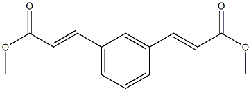 1,3-ベンゼンジアクリル酸ジメチル 化学構造式