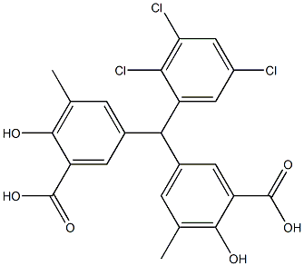 5,5'-(2,3,5-Trichlorobenzylidene)bis(3-methylsalicylic acid)