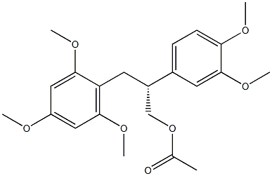 [R,(-)]-2-(3,4-Dimethoxyphenyl)-3-(2,4,6-trimethoxyphenyl)-1-propanol acetate