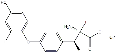 (2S,3S)-2-Amino-3-[4-(4-hydroxy-2-iodophenoxy)phenyl]-2,3-diiodopropanoic acid sodium salt