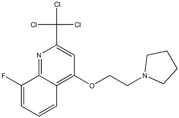 2-Trichloromethyl-4-[2-(1-pyrrolidinyl)ethoxy]-8-fluoroquinoline