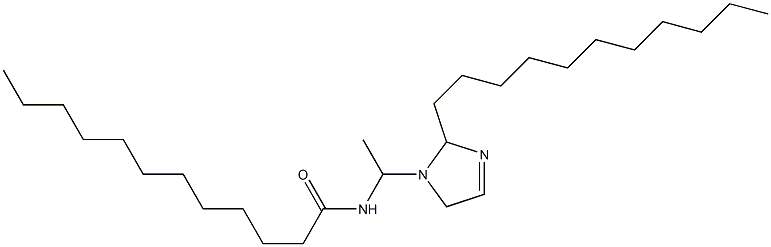 1-(1-ラウロイルアミノエチル)-2-ウンデシル-3-イミダゾリン 化学構造式