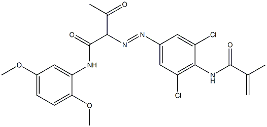 2-(3,5-Dichloro-4-methacryloylaminophenylazo)-N-(2,5-dimethoxyphenyl)-3-oxobutyramide