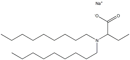 2-(Dinonylamino)butyric acid sodium salt