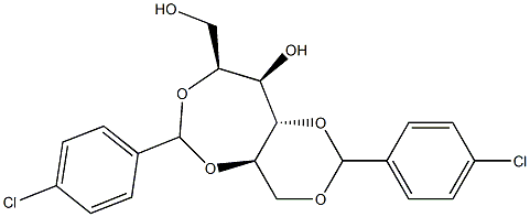 2-O,5-O:4-O,6-O-Bis(4-chlorobenzylidene)-D-glucitol Structure