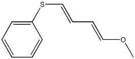 (1E,3E)-1-Methoxy-4-(phenylthio)-1,3-butadiene Struktur