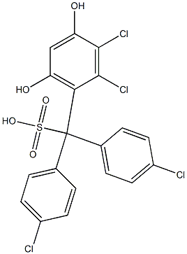 (2,3-Dichloro-4,6-dihydroxyphenyl)bis(4-chlorophenyl)methanesulfonic acid