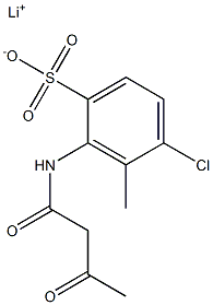 2-(Acetoacetylamino)-4-chloro-3-methylbenzenesulfonic acid lithium salt