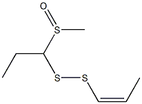 [(Z)-1-プロペニル][1-(メチルスルフィニル)プロピル]ペルスルフィド 化学構造式