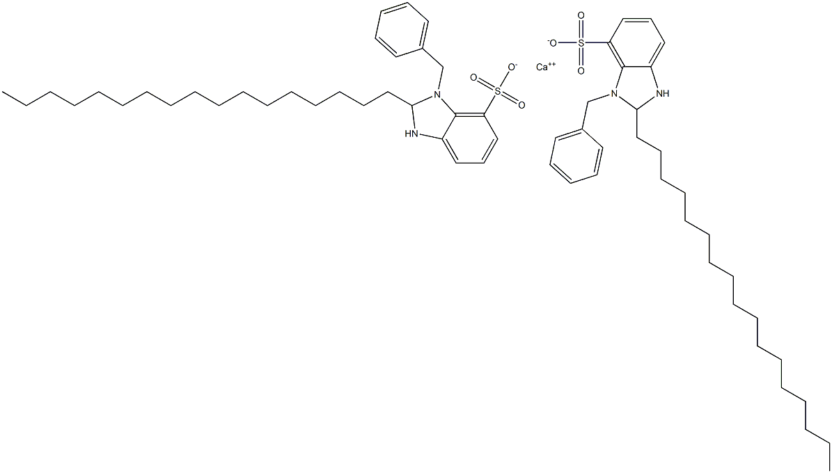 Bis(1-benzyl-2,3-dihydro-2-heptadecyl-1H-benzimidazole-7-sulfonic acid)calcium salt