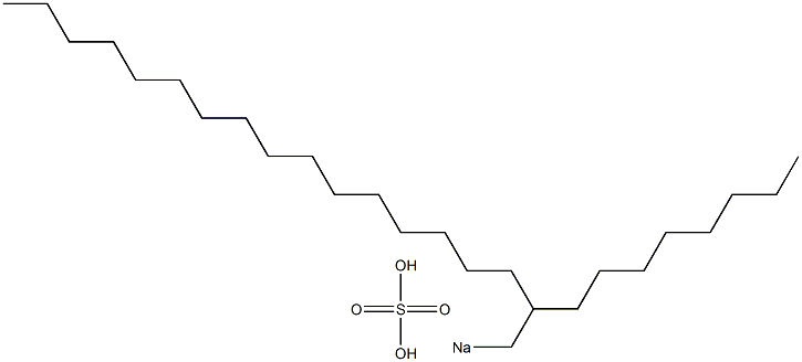 Sulfuric acid 2-octyloctadecyl=sodium salt