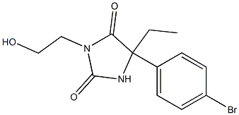 5-(p-Bromophenyl)-5-ethyl-3-(2-hydroxyethyl)hydantoin