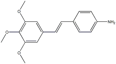 (E)-4'-Amino-3,4,5-trimethoxystilbene Structure