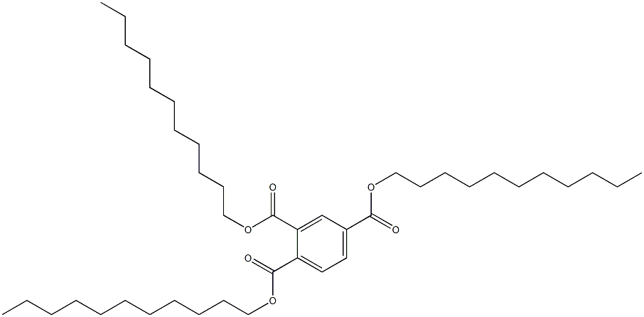 1,2,4-ベンゼントリカルボン酸トリウンデシル 化学構造式