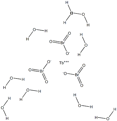 Terbium tribromate nonahydrate Structure