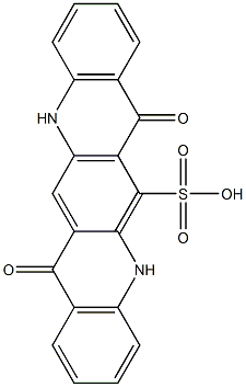 5,7,12,14-Tetrahydro-7,14-dioxoquino[2,3-b]acridine-6-sulfonic acid Structure