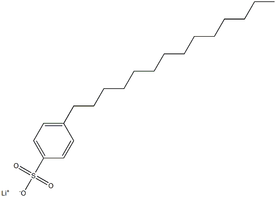 4-Tetradecylbenzenesulfonic acid lithium salt Structure