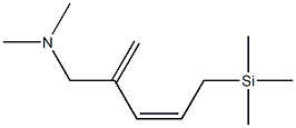 [(2Z)-4-(ジメチルアミノメチル)-2,4-ペンタジエニル]トリメチルシラン 化学構造式