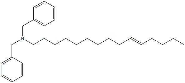 (10-ペンタデセニル)ジベンジルアミン 化学構造式