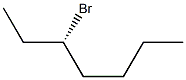 [S,(+)]-3-ブロモヘプタン 化学構造式