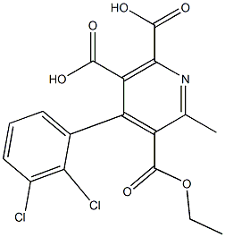 4-(2,3-Dichlorophenyl)-2-methyl-3,5,6-pyridinetricarboxylic acid dihydrogen 3-ethyl ester