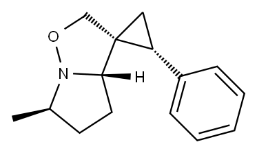 (3R,3aS,6R,2'R)-6-Methyl-2'-phenyl-3a,4,5,6-tetrahydrospiro[pyrrolo[1,2-b]isoxazole-3(2H),1'-cyclopropane]|
