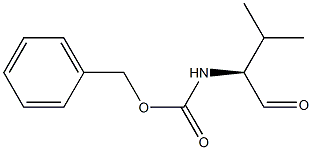 N-[(S)-1-ホルミル-2-メチルプロピル]カルバミド酸ベンジル 化学構造式