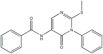 3-Phenyl-2-methylthio-5-benzoylaminopyrimidin-4(3H)-one