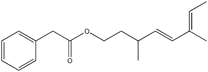Phenylacetic acid 3,6-dimethyl-4,6-octadienyl ester