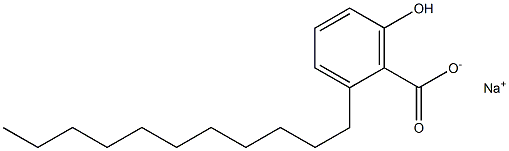 2-Undecyl-6-hydroxybenzoic acid sodium salt Struktur