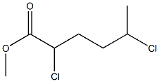 2,5-Dichlorocaproic acid methyl ester Structure